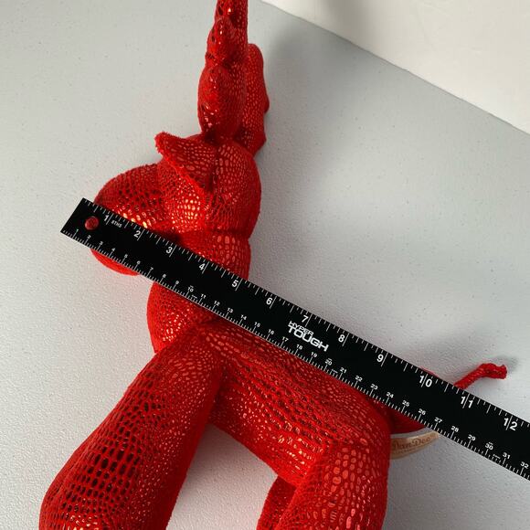 Dan Dee Red Reindeer Balloon Animal Plush Holiday Christmas Sparkle Shimmer 14" - Picture 11 of 11